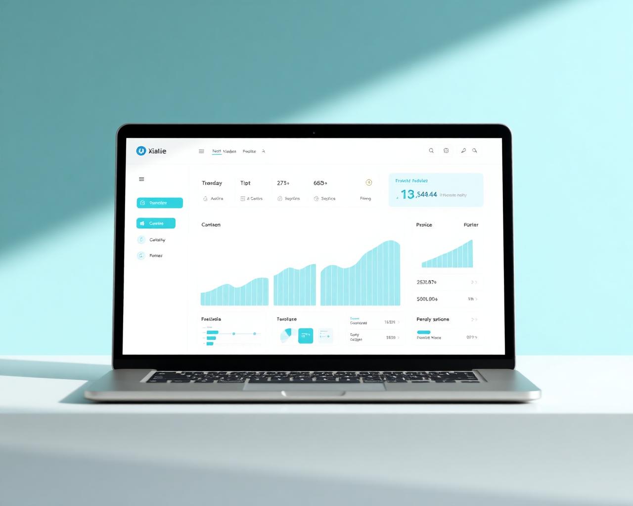 A custom dashboard interface built for a client